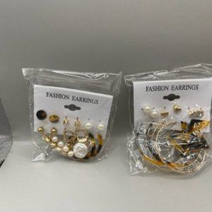 New 12 Pairs of Earrings  FREE SUNGLASSES